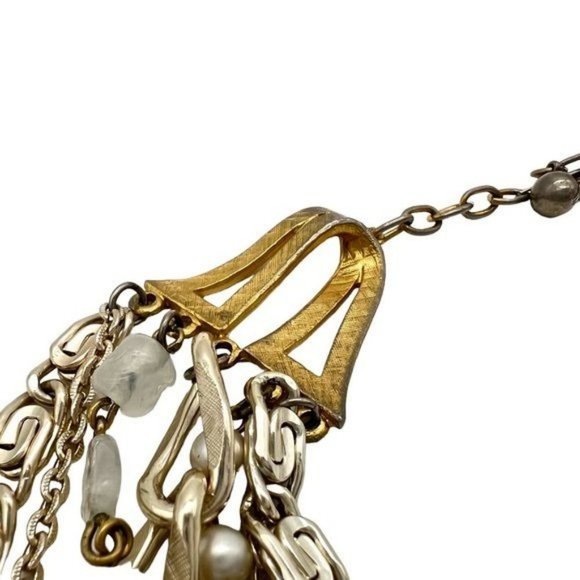 Arthur Pepper ART Vintage Multi Strand Layered Gold Necklace - Picture 5 of 9